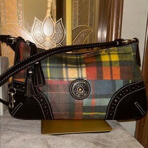 Dooney & Bourke Multicolor Plaid Shoulder Bag